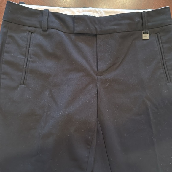 Calvin Klein Women’s straight leg stretch Trouser Black Pants Size 4 - Picture 3 of 17